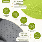 Waterproof Chaise Lounge Chair Cushions Outdoor 74.4 x 22 x 4.7 Inches - Image 4