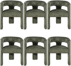 Jofran Gwen Jacquard Upholstered Accent Chair, Modern Luxury Plush Sculptural by Jofran+Inc.