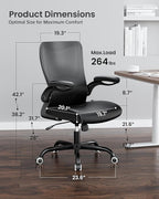 MUXX.STIL Office Chair, PU Leather Ergonomic Desk Chair - Image 2