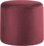 Studio Living® 19” Wentworth Ottoman Round Soft Velvet Bench, Stationary - Image 5