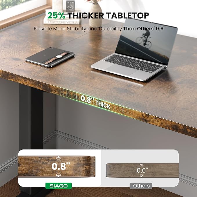SIAGO Electric Standing Desk Adjustable - Image 3