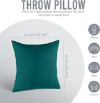 Utopia Bedding 16x16 Pillow Inserts, Dark Teal – Indoor Decorative Throw Pillows - Image 5