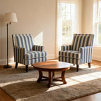 Blue Striped Accent Chair for Living Room Bedroom - Image 5