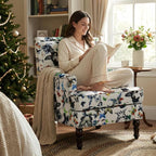 Butterfly Accent Chair, Floral Print Armchair - Image 9