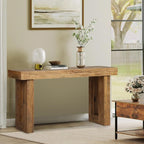 HOKYHOKY Reclaimed Solid Wood Console Table, Rectangular Couch Tables Behind - Image 9