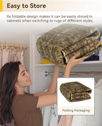 RELEANY Washable Area Rug, Large 10'x14', Water Repellent, Pet Friendly - Image 6