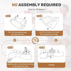 114 Inch Boneless Couches for Living Room, Modern Modular Sectional Sofa - Image 5