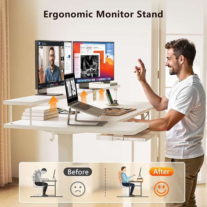 OffiGo U Shaped Electric Standing Desk - Image 6