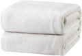 Bedsure GentleSoft Fleece Blankets Queen Size White by Unknown