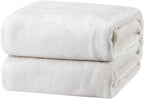 Bedsure GentleSoft Fleece Blankets Queen Size White by Unknown