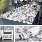 Livelynine 197x24 Inch Marble Contact Paper Peel and Stick Countertops by Livelynine