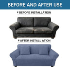 Loveseat Slipcover with 2 Pillow Cover - Image 8
