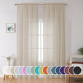 Extra Long Sheer Curtains 96 inches Long by OWENIE