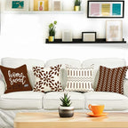 YCOLL Pillow Covers 16x16 Set of 4, Modern Sofa Throw Pillow Cover, Decorative - Image 2