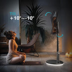 Floor Mobile TV Stand with Power Outlet, Rolling TV Cart - Image 3