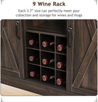 4ever2buy 72" Farmhouse Coffee Bar Cabinet - Image 3