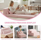 Tiita Convertible Folding Sofa Bed Single Size - Image 9