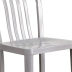 Flash Furniture Gael Commercial Grade 2 Pack 24" High Silver Metal - Image 9