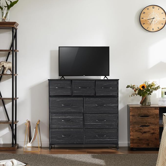 DUMOS 9 Drawer Dresser for Bedroom, Fabric Storage Organizer - Image 2