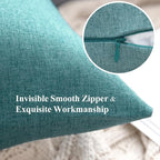 MIULEE Pack of 2 Decorative Outdoor Solid Waterproof Throw Pillow Covers Euro - Image 3