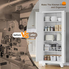 Yizosh Metal Pantry Cabinet, Cupboard - Image 7