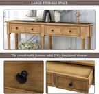 Merax Retro Console Table Sofa Table - Image 9