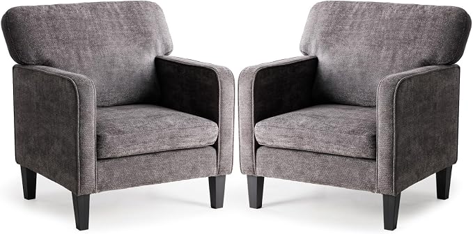 DUMOS Dark Grey Modern Accent Chairs by DumosLifestyle