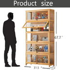 Display Cabinet with Acrylic Door, 5-Tier Curio Cabine, Collectibles Toy - Image 2