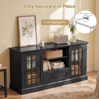 Giantex Farmhouse TV Stand for 65/70 Inch TV, Tall Entertainment Center - Image 7