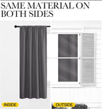 NICETOWN Short Curtains, Home Decoration Thermal Insulated Rod Pocket Blackout - Image 6