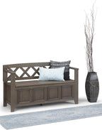 SIMPLIHOME Amherst Entryway Storage Bench - Image 13