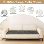 Couch Cover for Dogs, Washable Non Slip Plush Flannel Sofa Protector | Thick - Image 3