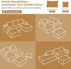 AUGOP 108" Sectional Couches for Living Room Modern Modular Sofa - Image 8