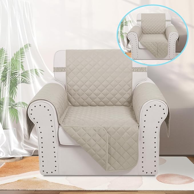 Reversible Recliner Chair Covers, Water Repellent, Chair Protectors Covers - Image 2