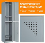 Metal Locker for Home, Dressing Room, Lockable Locker Cabinet - Image 4
