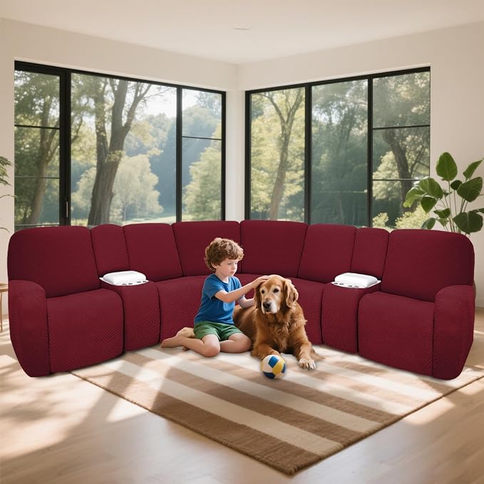 100% Waterproof Sectional Recliner Couch Covers - Image 2