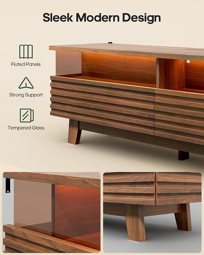 HAUOMS 59" TV Stand for Living Room - Image 8