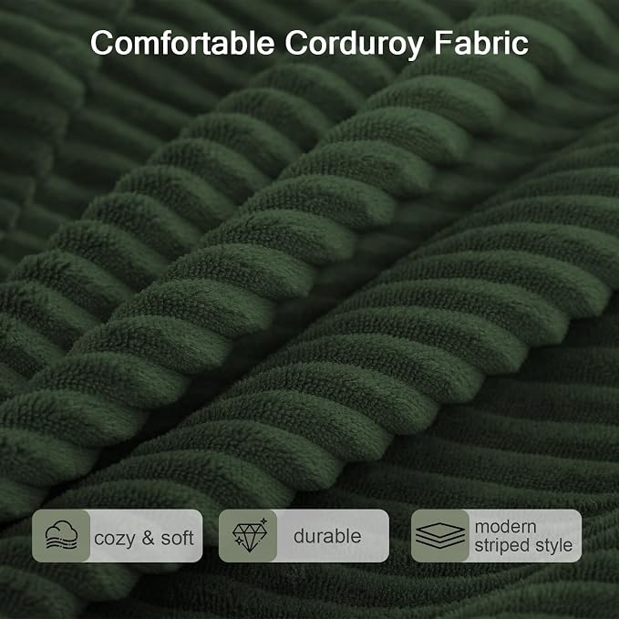 COMAX Queen Size Boneless Couch, 4 in 1 Convertible Sleeper Sofa Corduroy Couch - Image 7