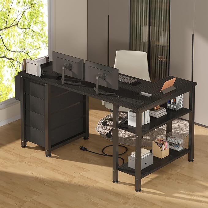 Lufeiya L Shaped Gaming Desk - Image 4