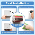 FENTEC Floating Book Shelves for Wall, Wall Mounted Floating Bookshelf - Image 6
