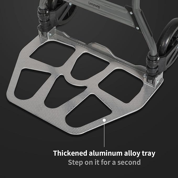 Leeyoung Folding Hand Truck and Dolly, 264 Lb Capacity Heavy-Duty Luggage - Image 5