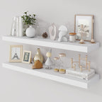 Acovy 36 Inch Floating Shelves, 9.3" Deep Floating Shelf Wall Mounted, Rustic by Acovy