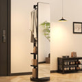 WoodsWhisper Full Length Mirror Coat Rack Solid Wood Floor Mirror 70"x16" Full by Unknown