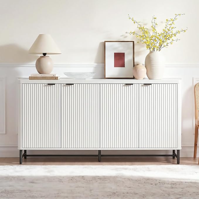Fatmok 65" Fluted Buffet Cabinet by Fatmok