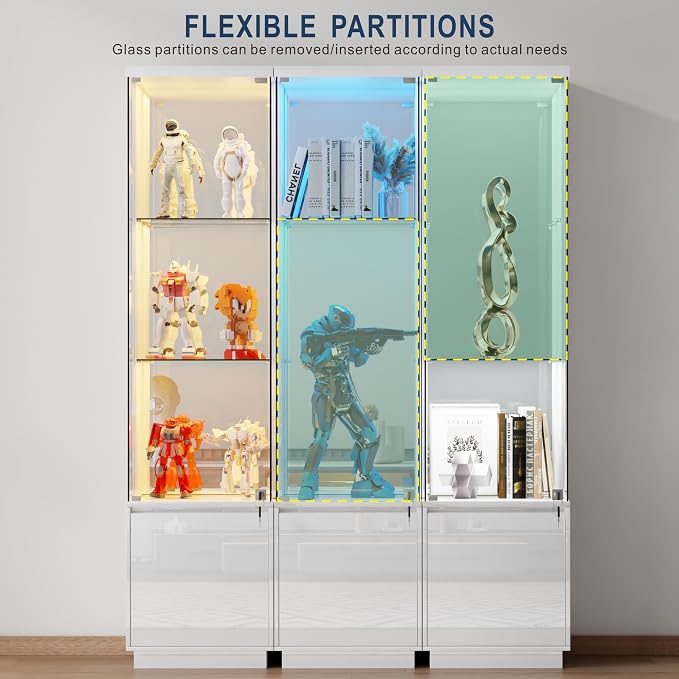 HNEBC Corner Glass Display Cabinet - Image 6
