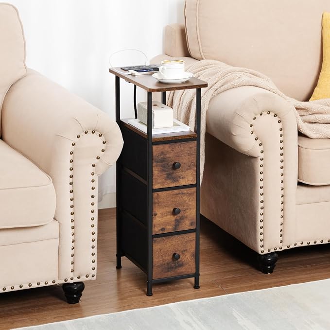 LOAKEKEL Narrow End Table Living Room - Image 2