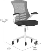 Flash Furniture Kelista Mid-Back Black Mesh Swivel Ergonomic Task Office Chair - Image 3