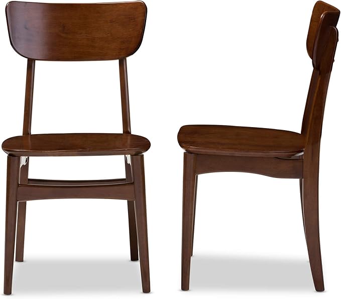 Baxton Studio Set of 2 Netherlands Mid-Century Modern Scandinavian Style Dark by BaxtonStudio