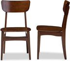 Baxton Studio Set of 2 Netherlands Mid-Century Modern Scandinavian Style Dark by BaxtonStudio