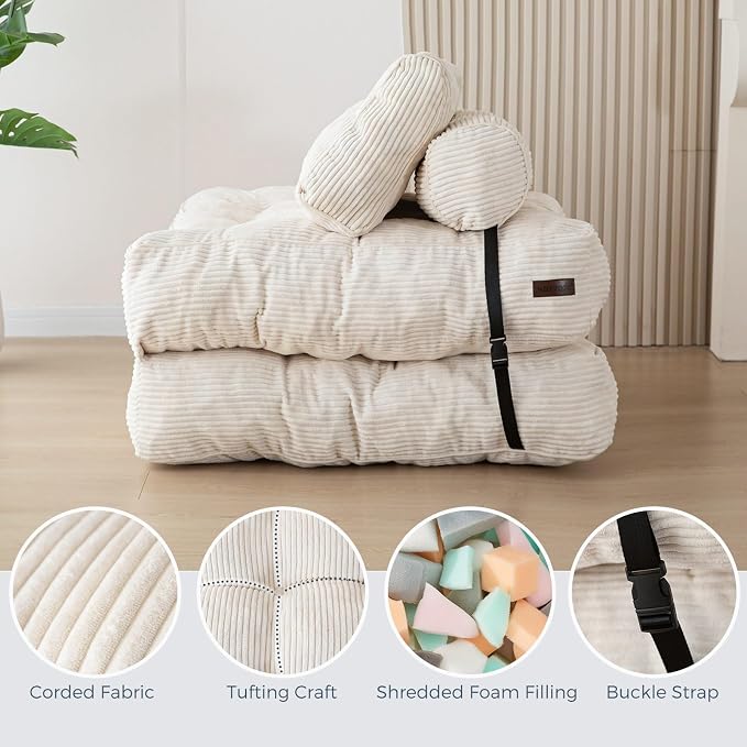 MAXYOYO Folding Sofa Bed, Convertible Sleeper Chair - Image 8